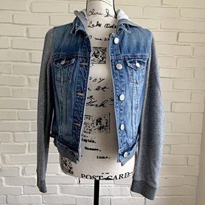 American Eagle Hooded Jean Jacket